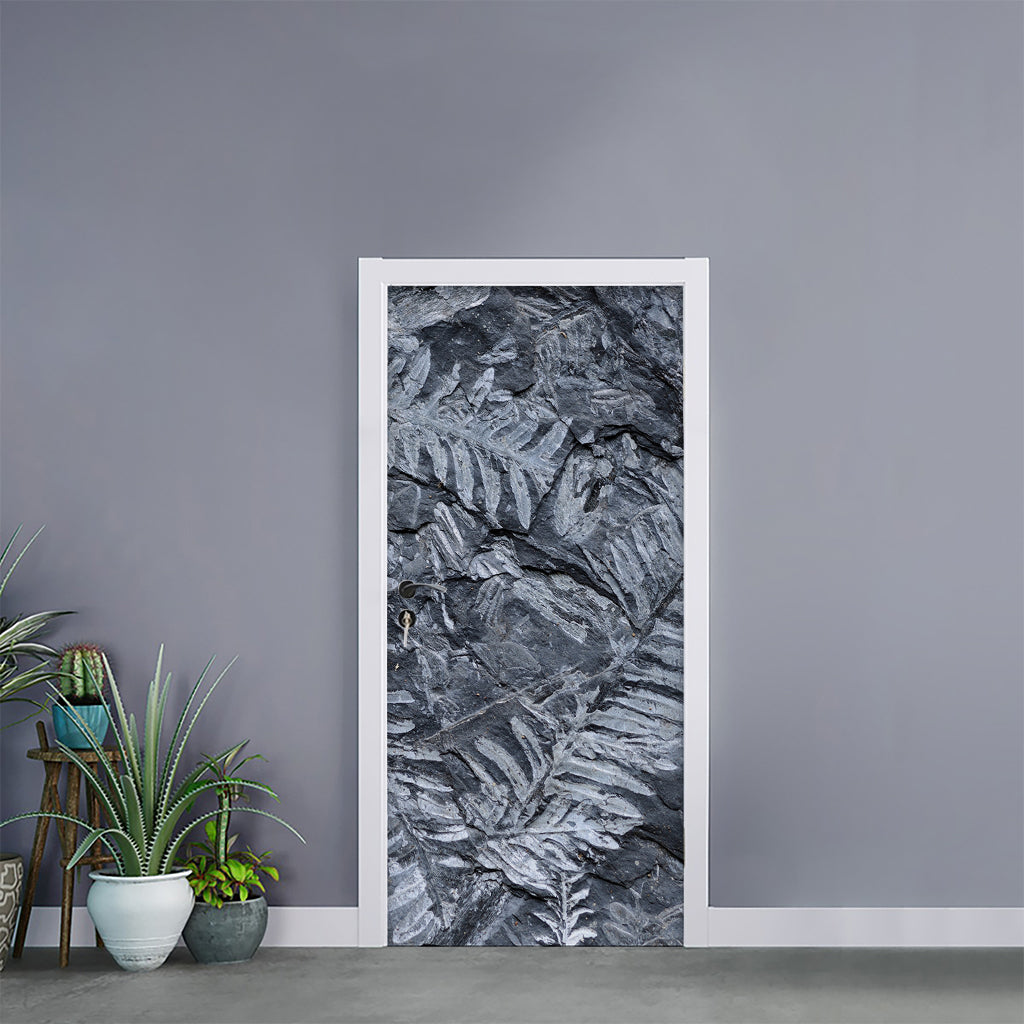 Fern Fossil Print Door Sticker