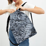 Fern Fossil Print Drawstring Backpack