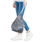 Fern Fossil Print Drawstring Bag
