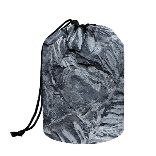 Fern Fossil Print Drawstring Makeup Bag