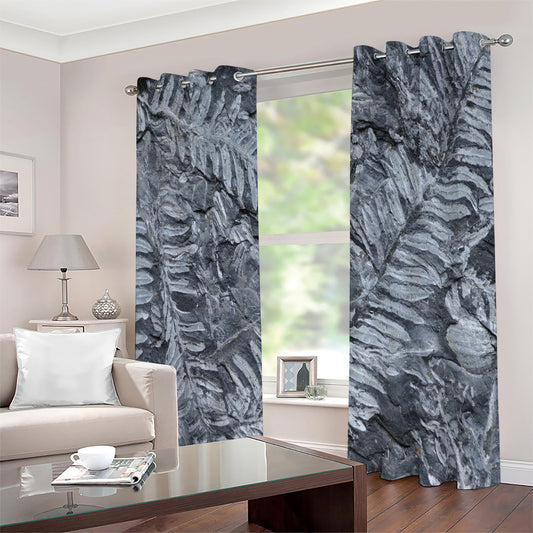 Fern Fossil Print Extra Wide Grommet Curtains