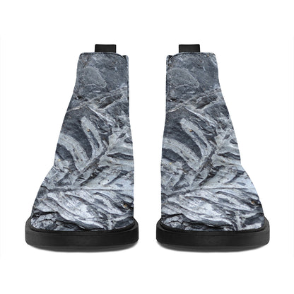 Fern Fossil Print Flat Ankle Boots