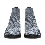 Fern Fossil Print Flat Ankle Boots