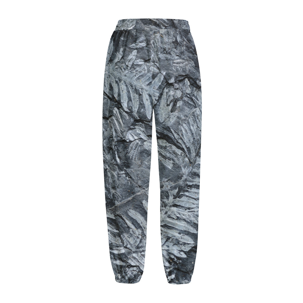Fern Fossil Print Fleece Lined Knit Pants