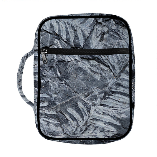 Fern Fossil Print Front Pocket Bible Bag