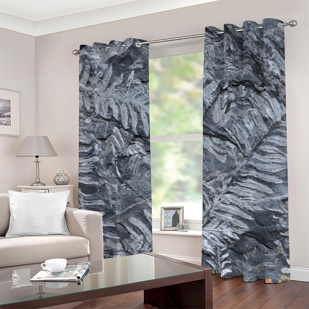 Fern Fossil Print Grommet Curtains