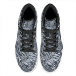 Fern Fossil Print High Top Leather Sneakers