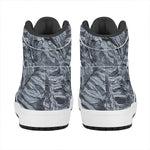 Fern Fossil Print High Top Leather Sneakers