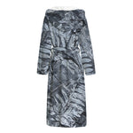 Fern Fossil Print Hooded Bathrobe