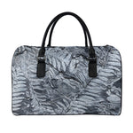 Fern Fossil Print Leather Duffle Bag