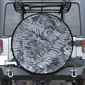 Fern Fossil Print Leather Spare Tire Cover