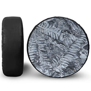 Fern Fossil Print Leather Spare Tire Cover