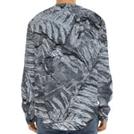 Fern Fossil Print Long Sleeve Baseball Jersey