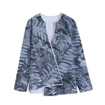 Fern Fossil Print Long Sleeve Short Coat
