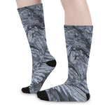 Fern Fossil Print Long Socks