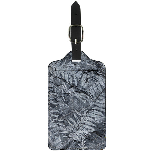 Fern Fossil Print Luggage Tag