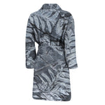 Fern Fossil Print Men's Bathrobe