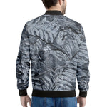 Fern Fossil Print Men's Bomber Jacket
