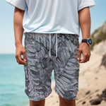 Fern Fossil Print Men's Cargo Shorts