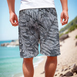 Fern Fossil Print Men's Cargo Shorts