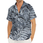 Fern Fossil Print Men's Deep V-Neck Shirt