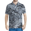Fern Fossil Print Men's Polo Shirt