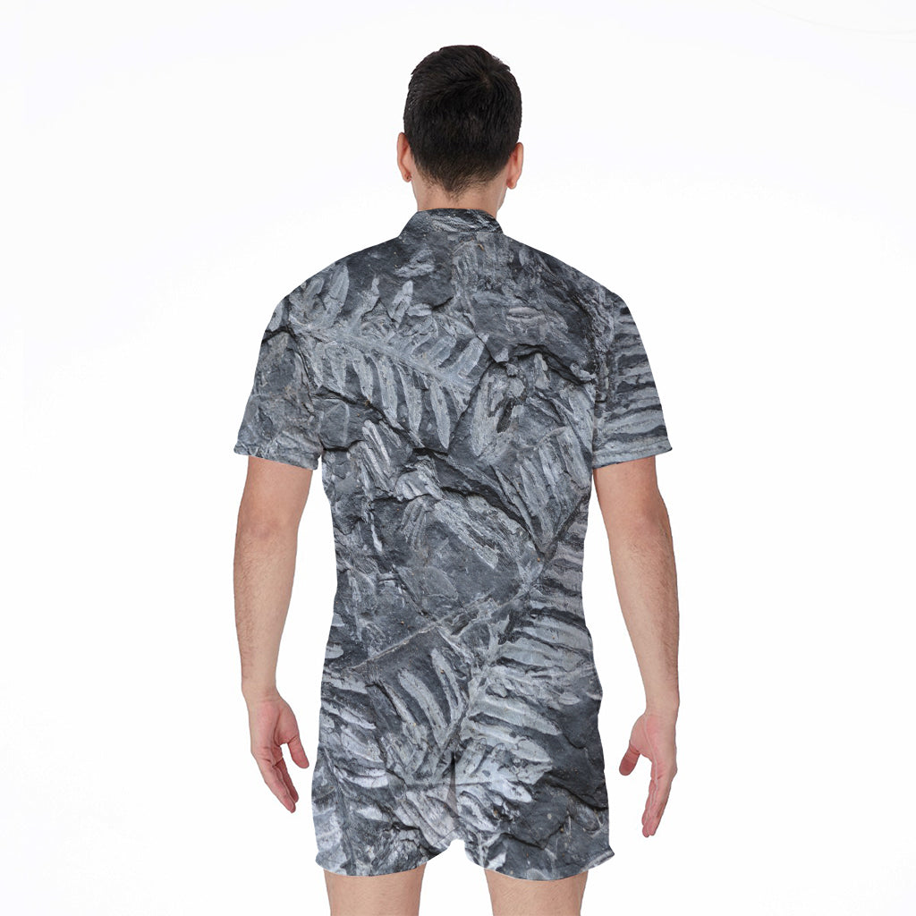 Fern Fossil Print Men's Rompers