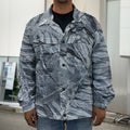 Fern Fossil Print Men's Shirt Jacket