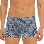 Fern Fossil Print Men's Short Boxer Briefs