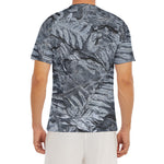 Fern Fossil Print Men's Short Sleeve Rash Guard