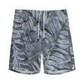 Fern Fossil Print Men's Athletic Shorts