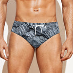 Fern Fossil Print Men's Swim Briefs