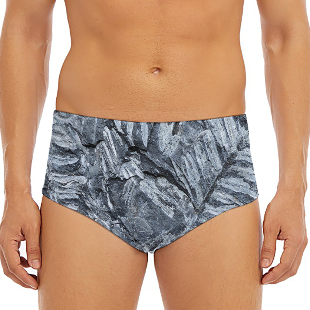Fern Fossil Print Men's Triangle Swim Briefs