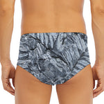 Fern Fossil Print Men's Triangle Swim Briefs