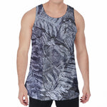 Fern Fossil Print Men's Velvet Tank Top