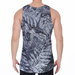 Fern Fossil Print Men's Velvet Tank Top