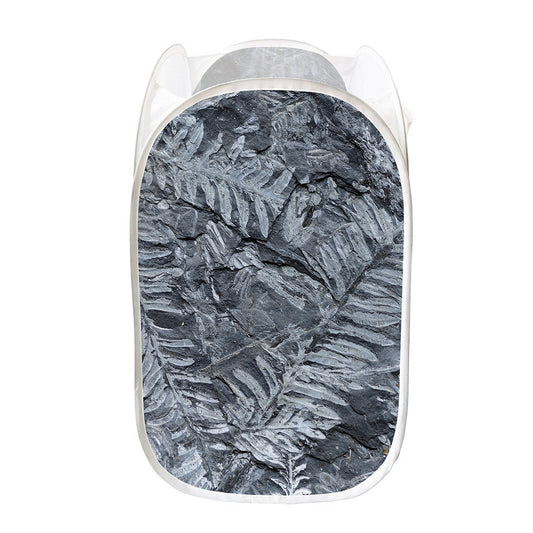 Fern Fossil Print Mesh Laundry Hamper