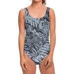 Fern Fossil Print One Piece Swimsuit