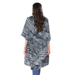 Fern Fossil Print Open Front Beach Cover Up