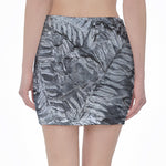 Fern Fossil Print Pencil Mini Skirt