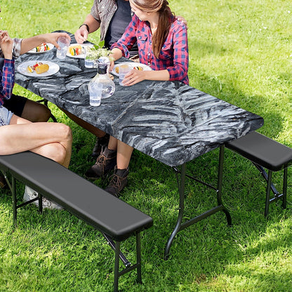 Fern Fossil Print Picnic Table Cover
