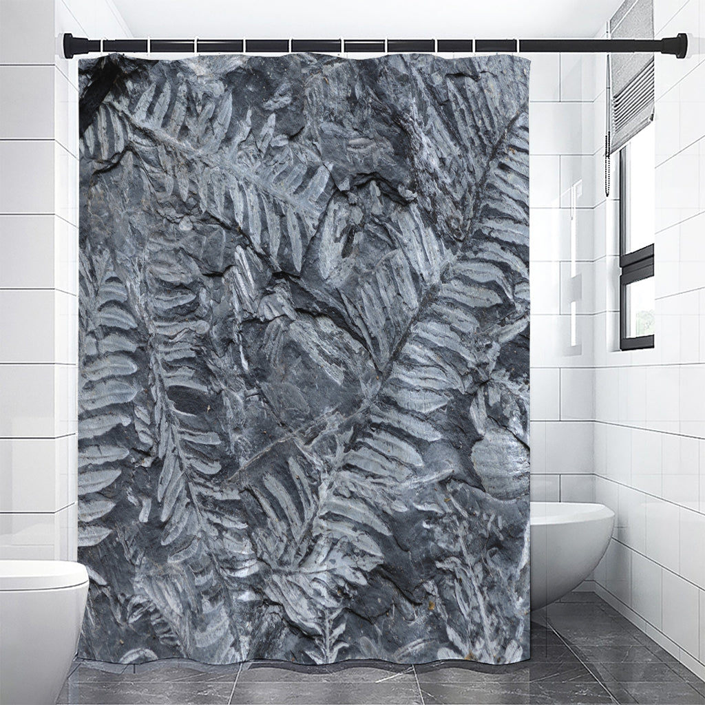 Fern Fossil Print Premium Shower Curtain