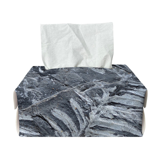Fern Fossil Print Rectangle Tissue Box Cover