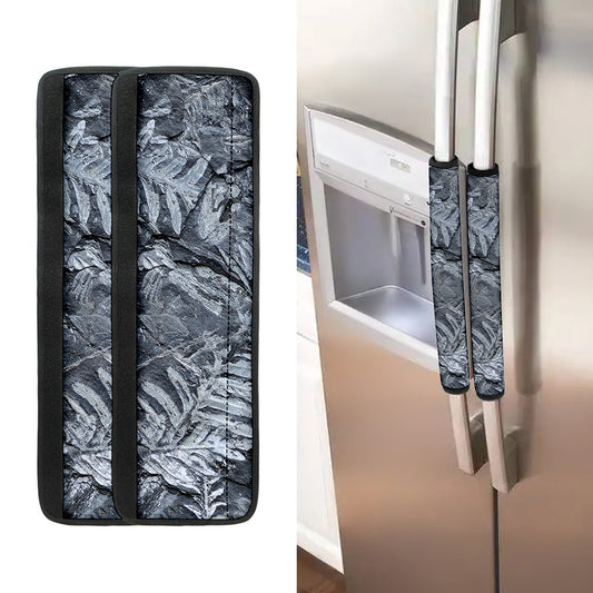 Fern Fossil Print Refrigerator Handle Covers