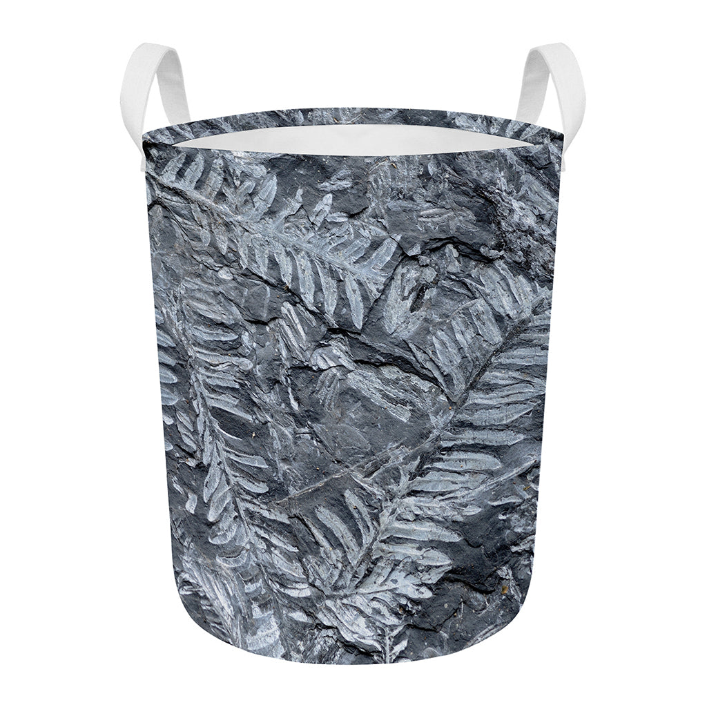 Fern Fossil Print Round Laundry Basket
