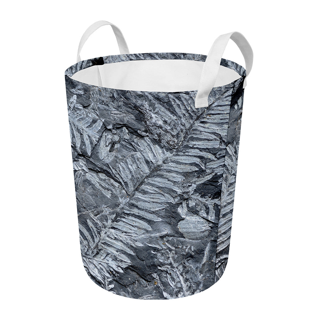 Fern Fossil Print Round Laundry Basket