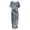 Fern Fossil Print Short Sleeve Long Nightdress