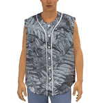 Fern Fossil Print Sleeveless Baseball Jersey
