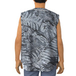 Fern Fossil Print Sleeveless Baseball Jersey