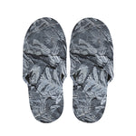 Fern Fossil Print Slippers